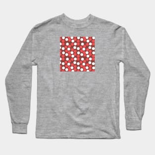 Hundred’s and Thousand’s - Red+White+Maroon Long Sleeve T-Shirt